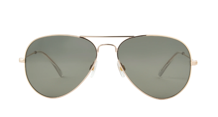 Sunsentials by Foster Grant Women's Aviator Sunglasses, Gold A10 | WTWL520XA