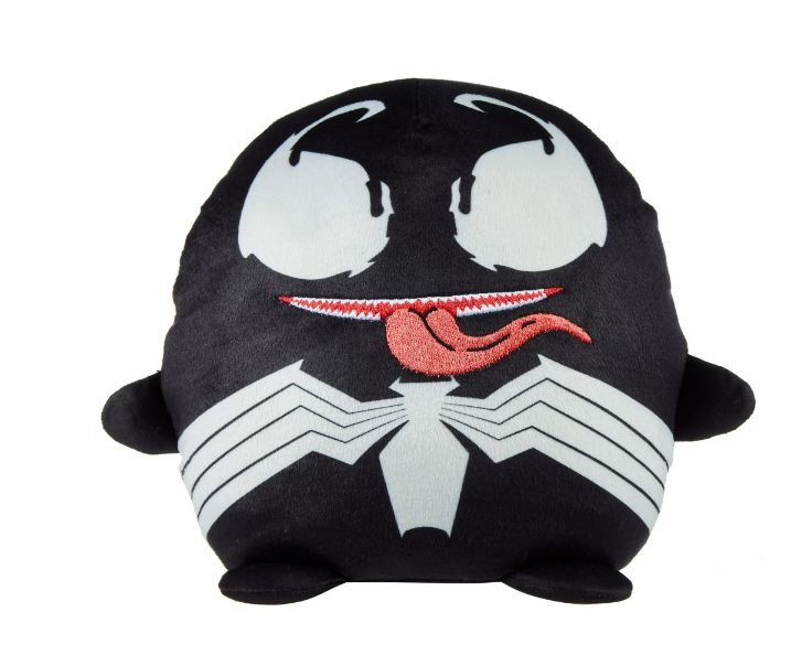 Marvel Cuutopia Plush Venom, 7-in Soft Rounded Pillow Doll, Collectible Superhero Stuffed Animal | WTWL1169XA