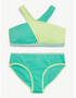Justice Girls Two-Piece Color Blocked Halter Bikini, Sizes 5-18| WTWL586XA