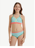 Justice Girls Two-Piece Bikini with Cross Back Straps, Sizes 5-18 | WTWL587XA