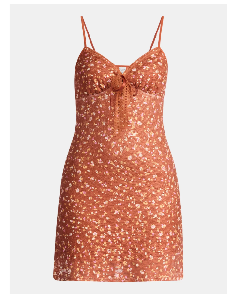 No Boundaries Sweetheart Triangle Mini Dress with Lace Trim, Women’s |  WTWL581XA