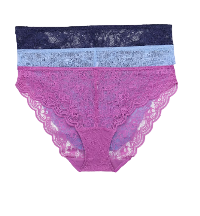 Joyspun Lace Cheeky Panties, 3-Pack, Sizes XS-3XL | WTWL580XA