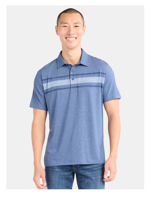 George Men's & Big Men's Poly Polo with Short Sleeves, Sizes S-3XL | WTWL589XA