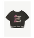 Justice Girls Dance and Gymnastics Crop Graphic Tee  |  WTWL1202XA