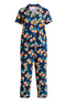 Joyspun Women's Dreamy Soft Collection Notch Collar Short Sleeve Knit Top & Capri Pajama Set, 2-Piece, Sizes XS-3X | WTWL599XA