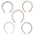 Scunci Fashion Headband Set, Assorted Colors, 5 Count | WTWL175XA