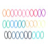 Scunci No Damage Elastic Nylon Ponytail Holder Hair Ties, Multi-Color Solids and Patterns, 32 Ct |  WTWL429XA