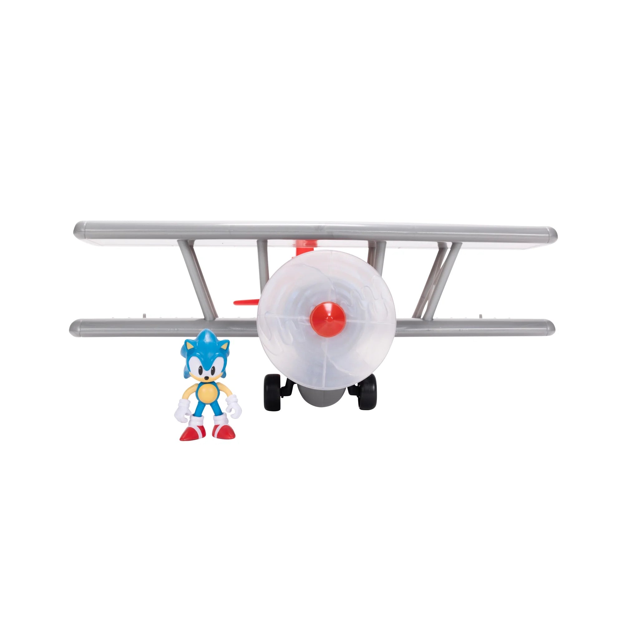 Sonic Tornado Biplane 2.5 inch Action Figure Playset with Sounds and Motorized Propeller  |  WTWL763XA