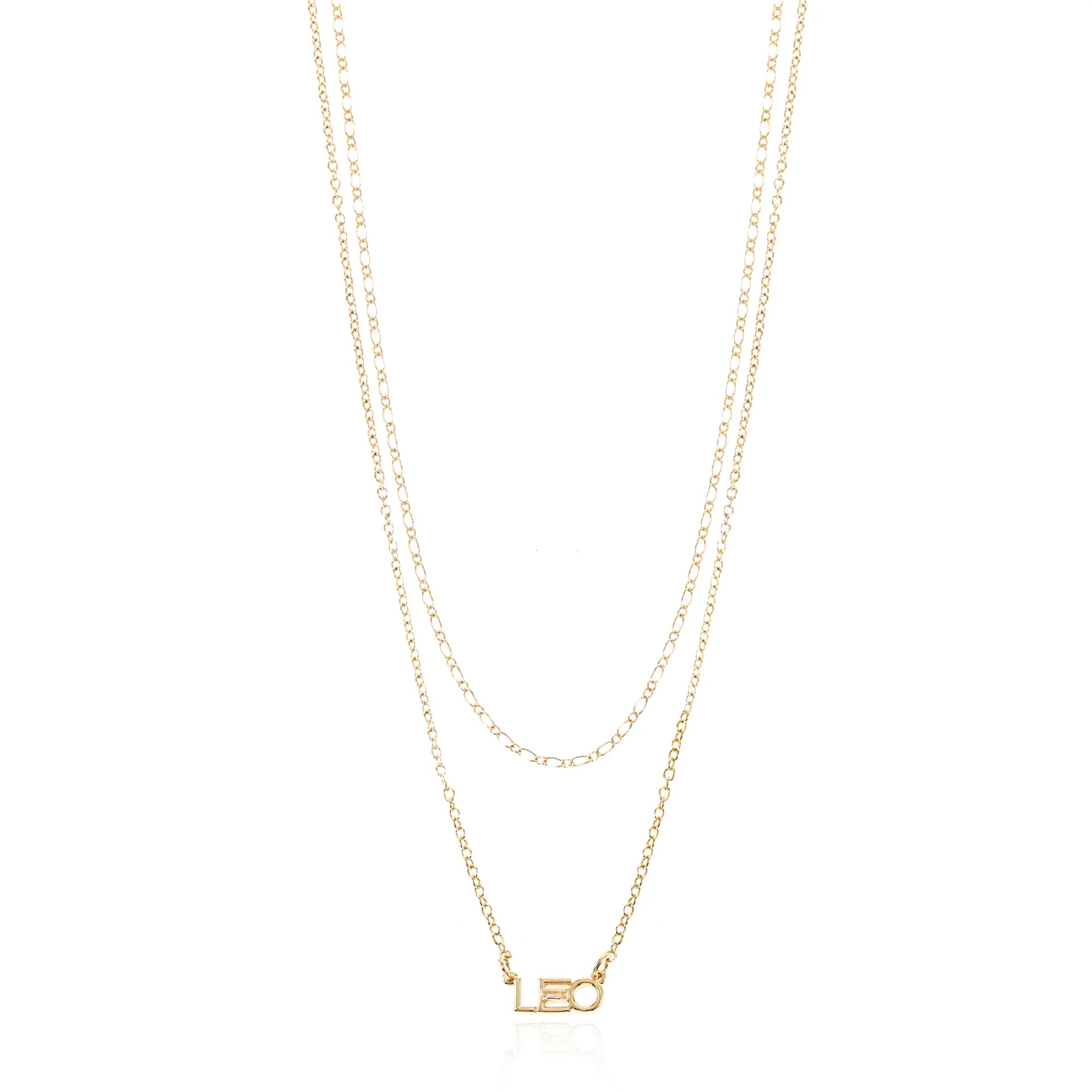 Time and Tru Goldtone Zodiac Necklace Set, 2 Pieces, Leo  | WTWL239XA