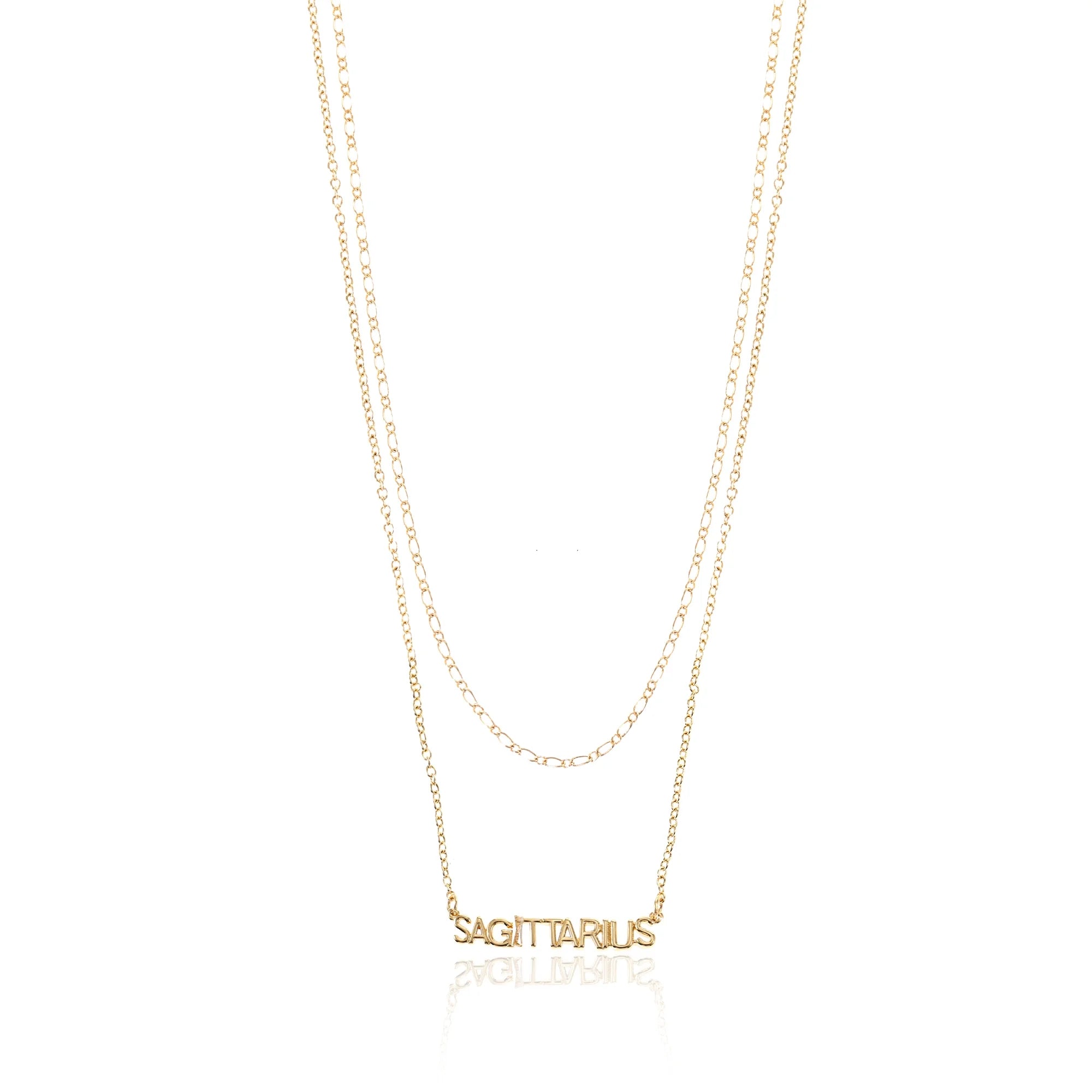 Time and Tru Goldtone Zodiac Necklace Set, 2 Pieces, Sagittarius | WTWL626XA