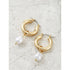 Time and Tru Women's Goldtone Huggie Hoop Earring with Simulated Freshwater Pearl   |  WTWL229XA