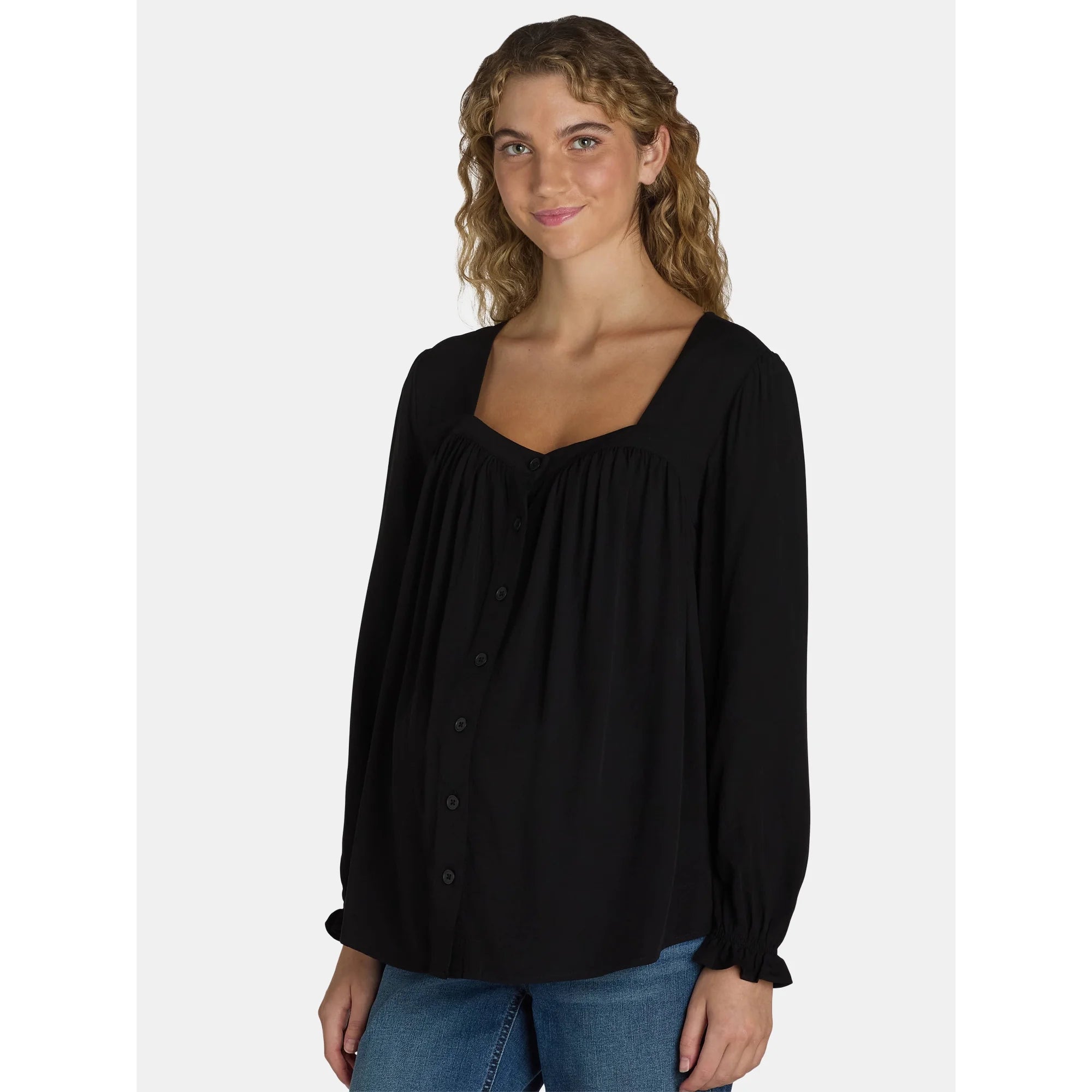 Time and Tru Women's Maternity Square Neck Top | WTWL715XA