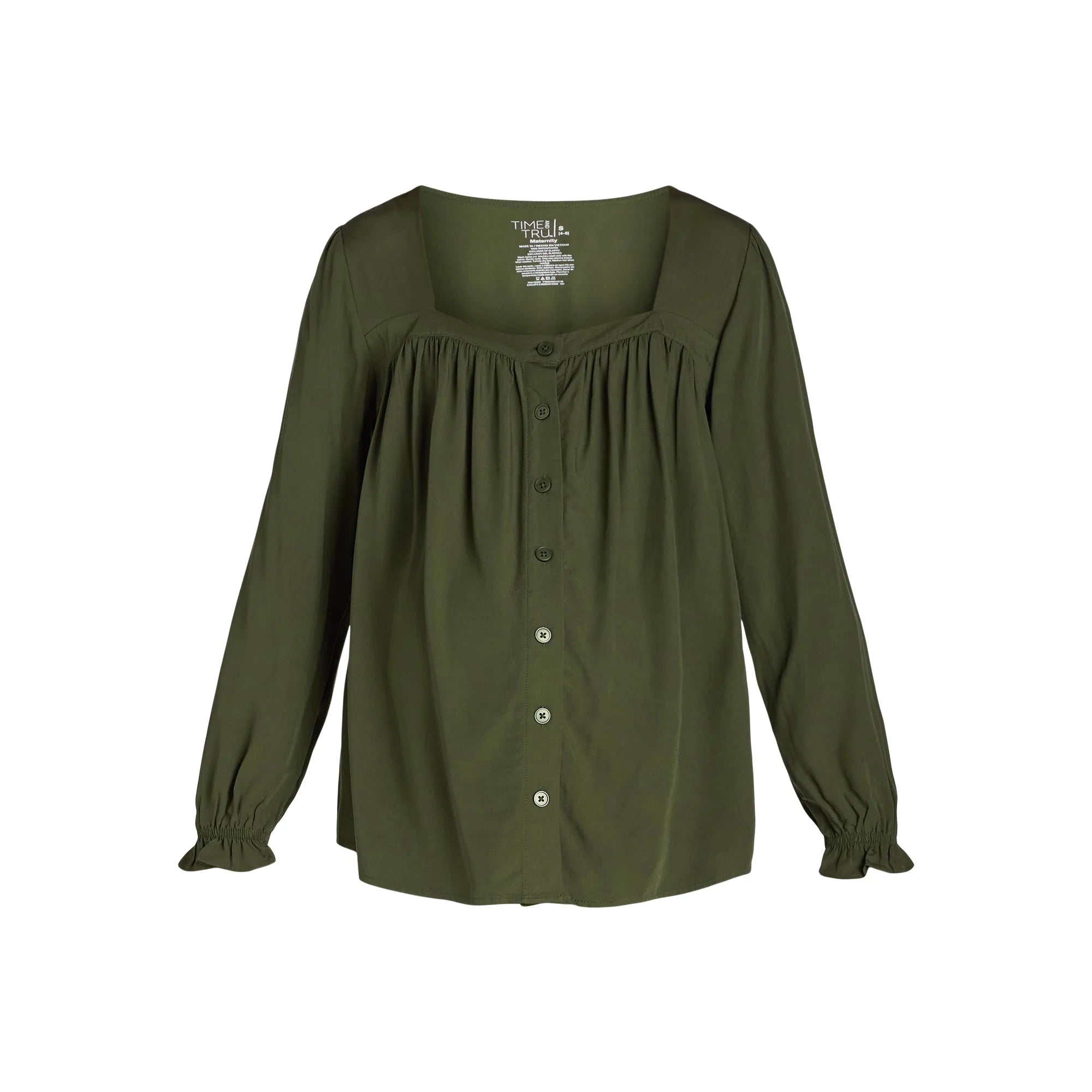 Time and Tru Women's Maternity Square Neck Top | WTWL716XA