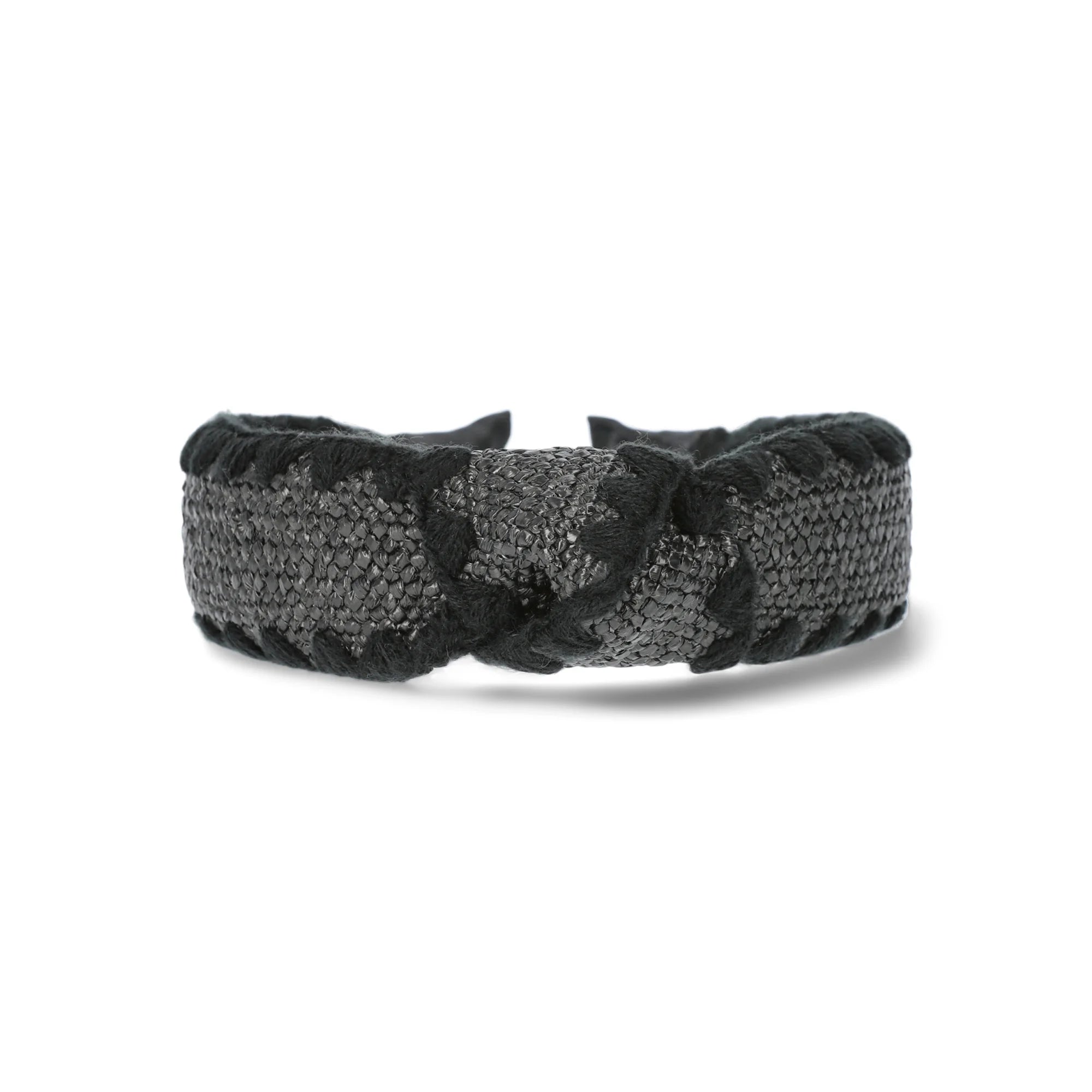 Time and Tru Women's Twist Top Headband, Black  |  WTWL381XA