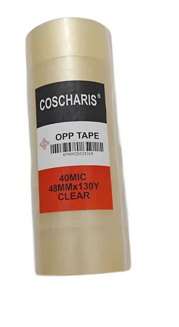 Heavy Duty PackagingTape (Shipping Tape), Coscharis Opp Tape 40mic 48mm x130y | URB1a
