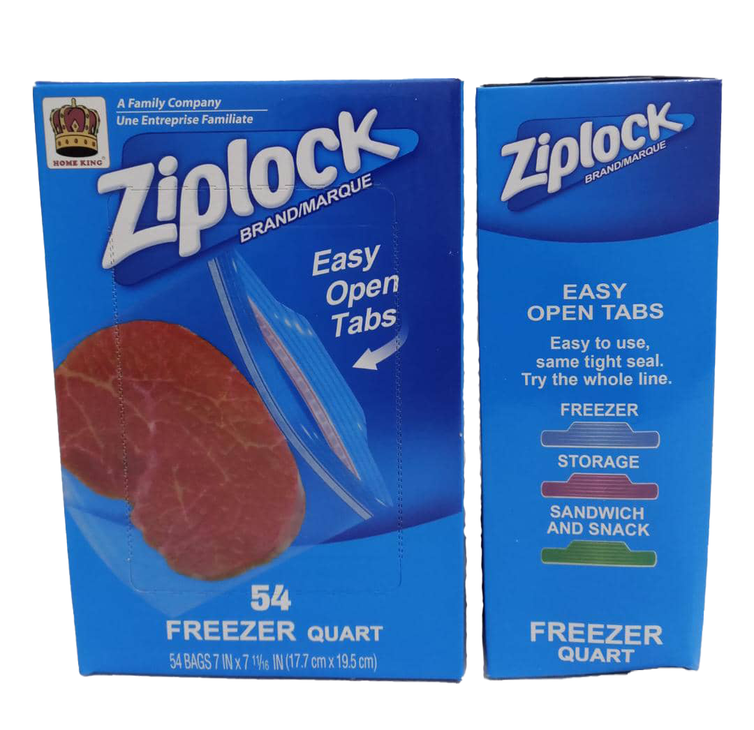 Ziplock Freezer Bag (54 Quart Bags) | UZR1a