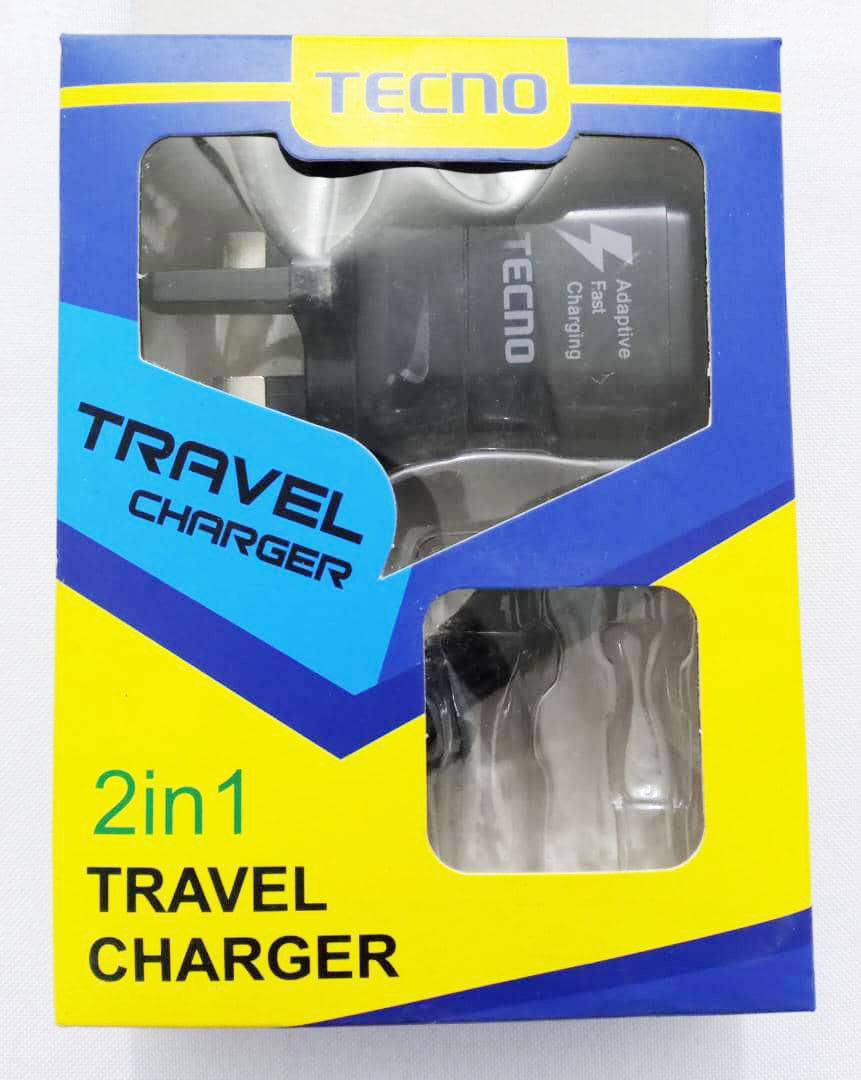 Tecno 2in1 Travel Charger | VTM21a
