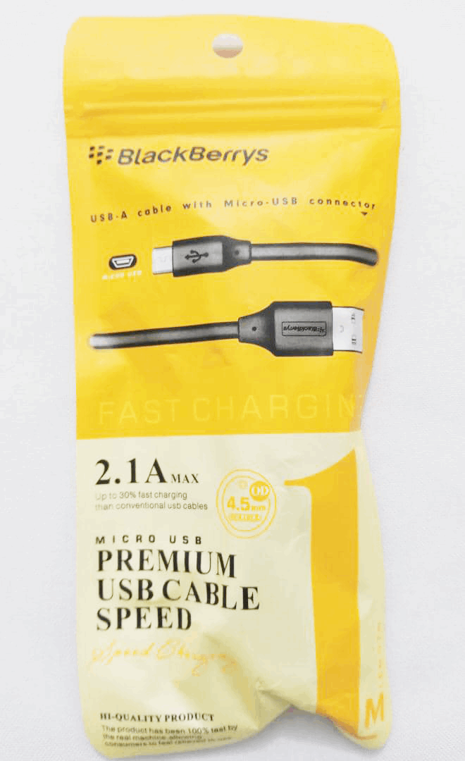 Blackberry Premium Cable (micro usb cable) 2.1A
