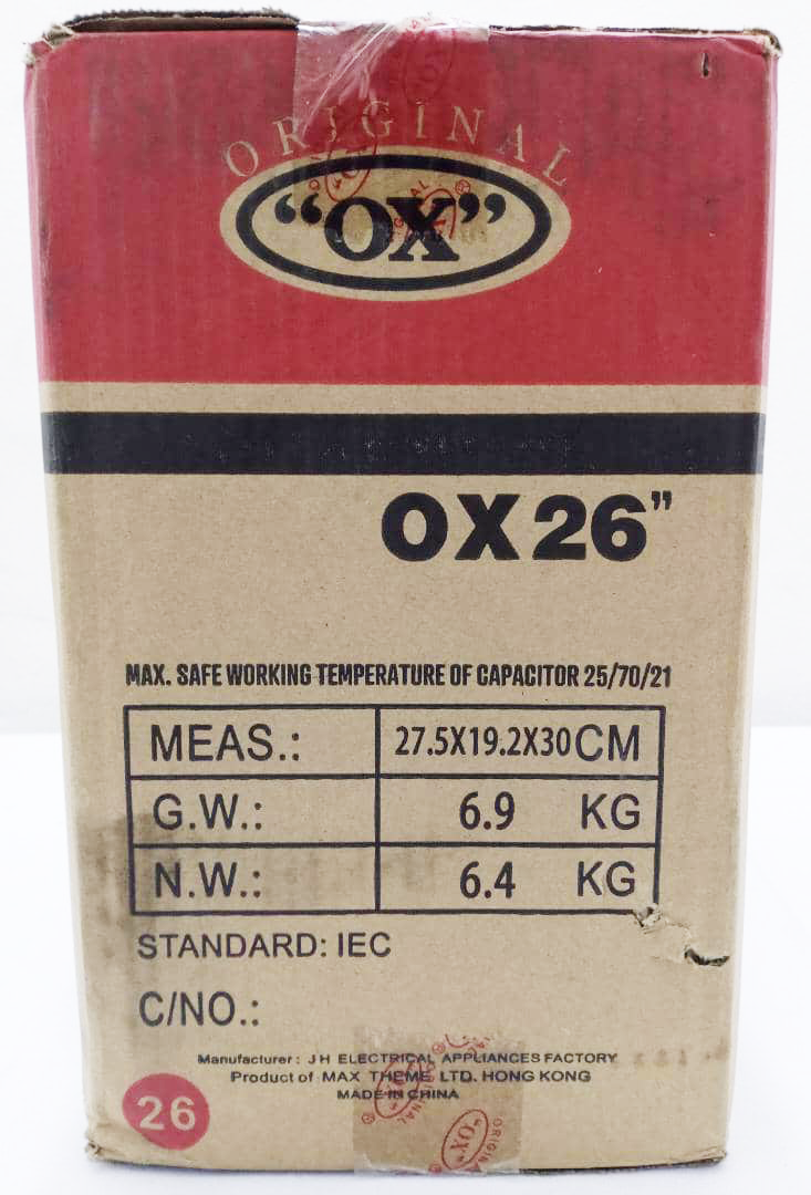 Ox 26 Inches Industrial Standing Fan | VTM46a