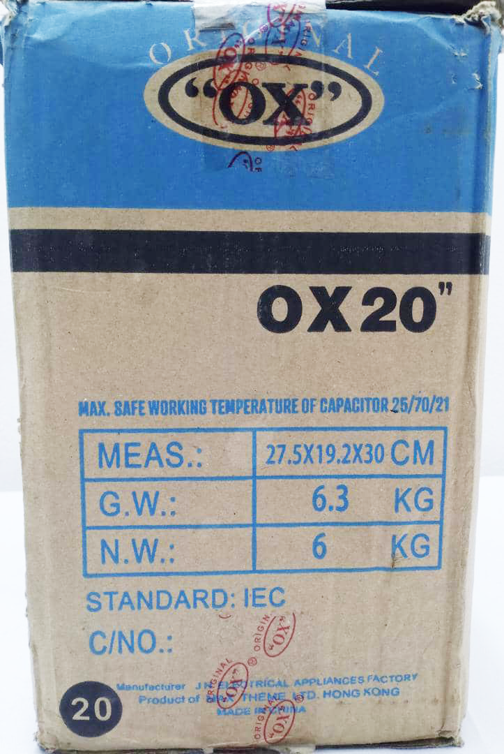 OX 20 Inches Industrial Standing Fan | VTM47a