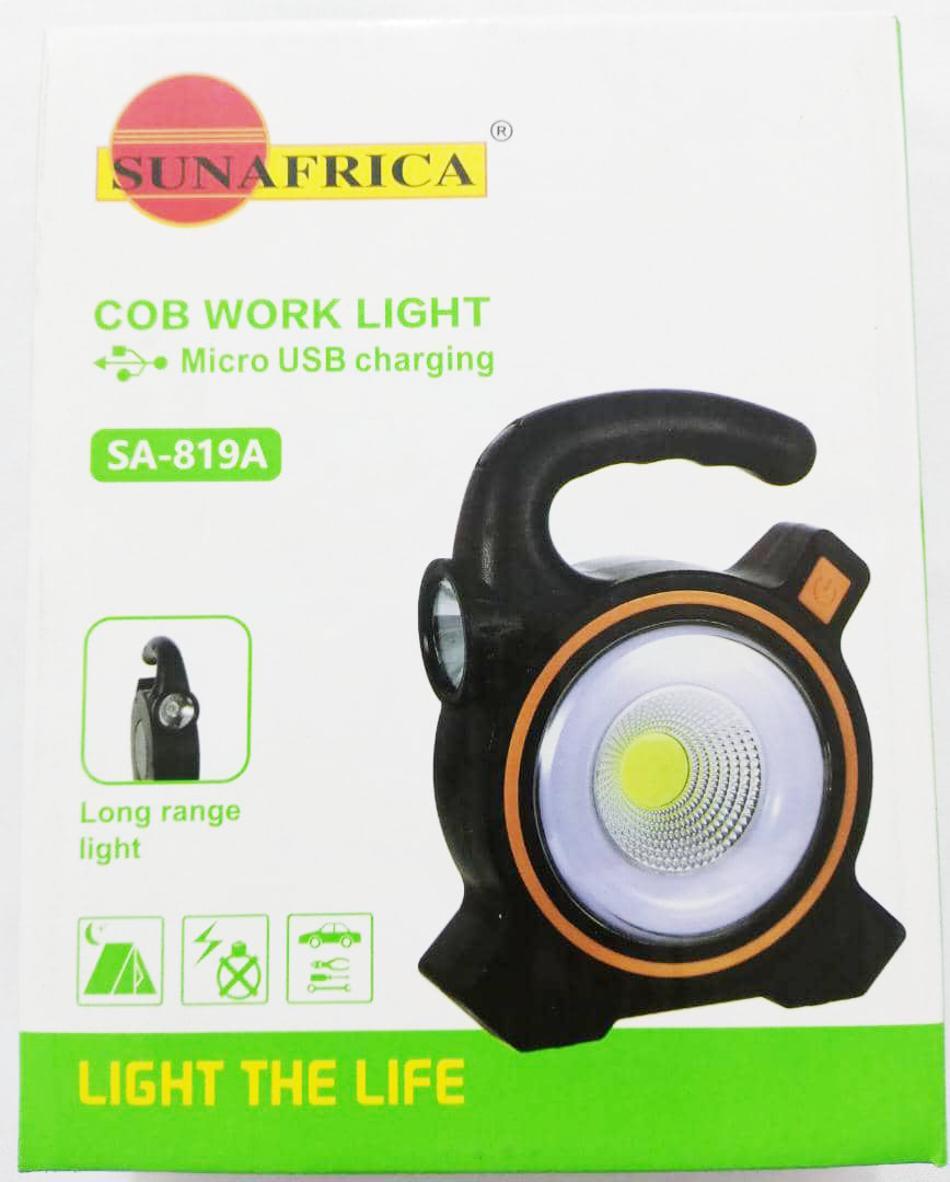 Sun Africa Micro USB Charging COB Work Light SA-819A (Lantern) | VTM8b