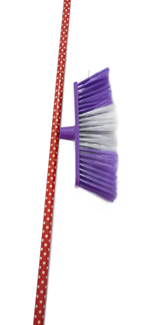 Heavy Duty Golden King Sweep Brush, Purple and White | WNP1b