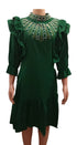 Super Fancy Ladies Stone Gown (Dress) XL, Green | NBN5b