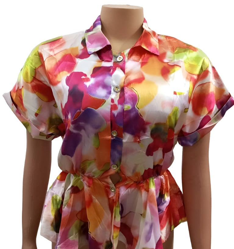Gorgeous Fasionable Cute Top (Shirt, Blouse) for Ladies Large, Multi-colors | MNE6b