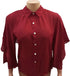 Superior Quality Designer Seven Fashion Top (Shirt, Blouse) for Ladies Large, Ox Blood | CYZ3b