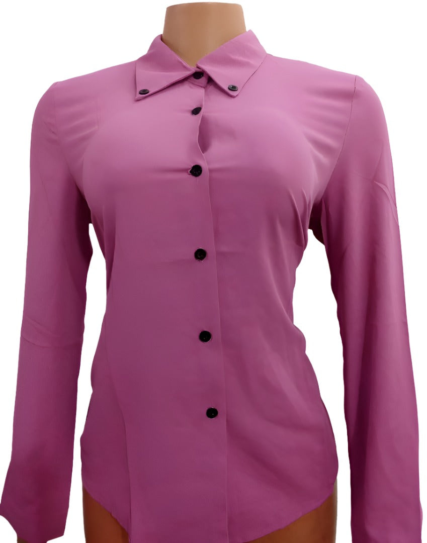 Classic Designer Fashion Shirt (Top) for Ladies, Purple | DBK6a