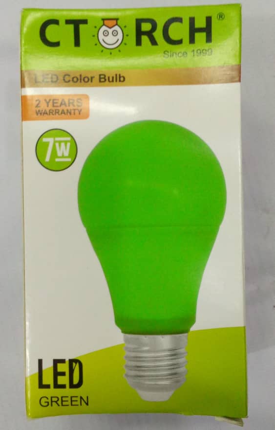 CTorch LED Color Light Bulb 7W Green | CVE1a