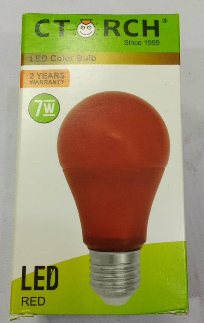 CTorch LED Color Light Bulb 7W Red | CVE2a