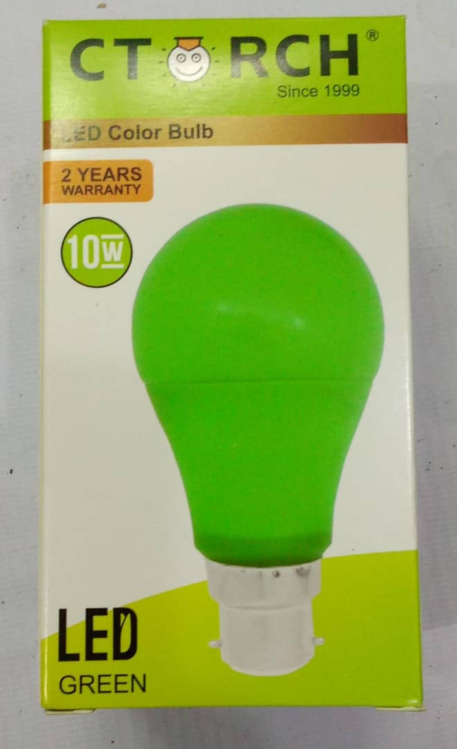 CTorch LED Color Light Bulb (Pin) 10W Green| CVE3a