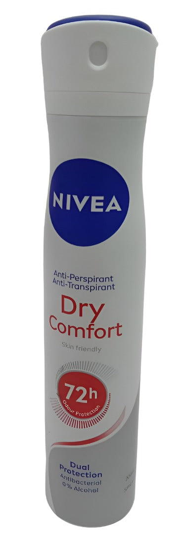 Nivea  Dry Comfort Spray 200ML, White | KHE1a
