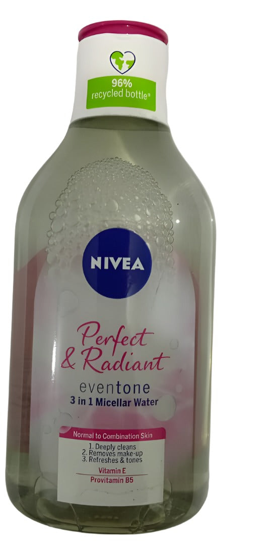 Nivea Perfect & Radiant Eventone 3in1 Micellar Water  400ML, purple | KHE6a