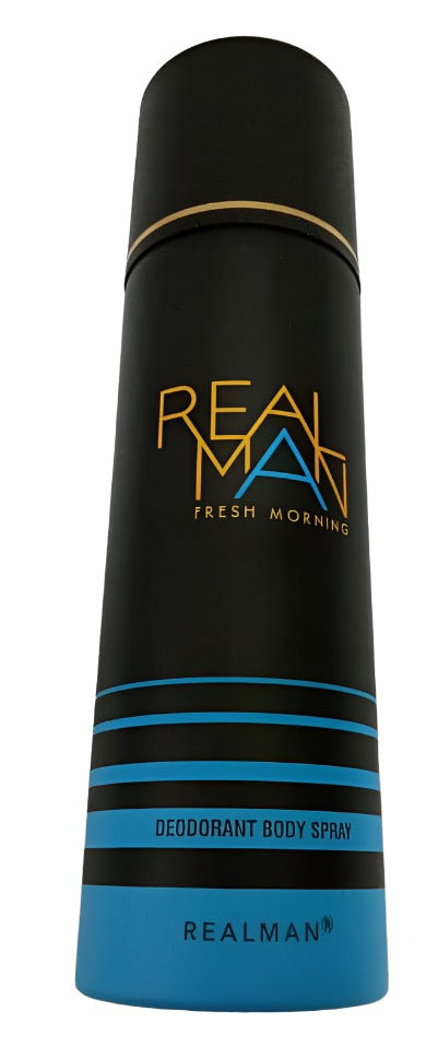 Real Man Fresh Morning Deodorant Body Spray 150ML, blue | KHE24c