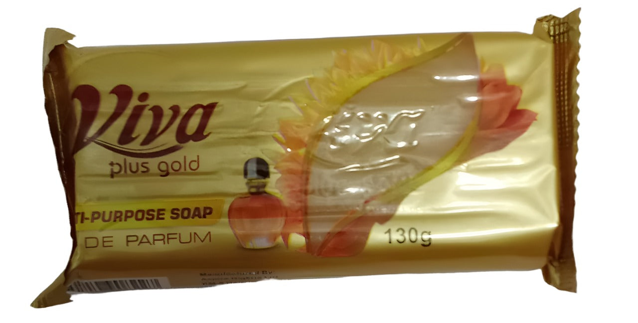 Viva Plus Gold Bar Multipurpose Soap 130g, Gold | CKP6a
