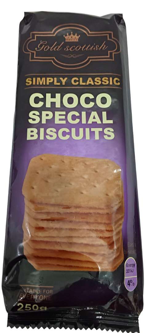 Gold Scottish Simple Classic Choco Special Biscuits | MFA3a