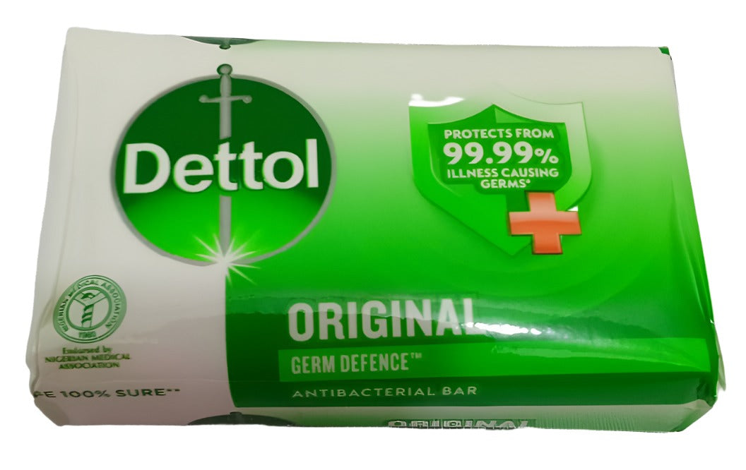 Dettol Original Germ Defence Anti-bacterial Bar 55g, Green | NLS11b