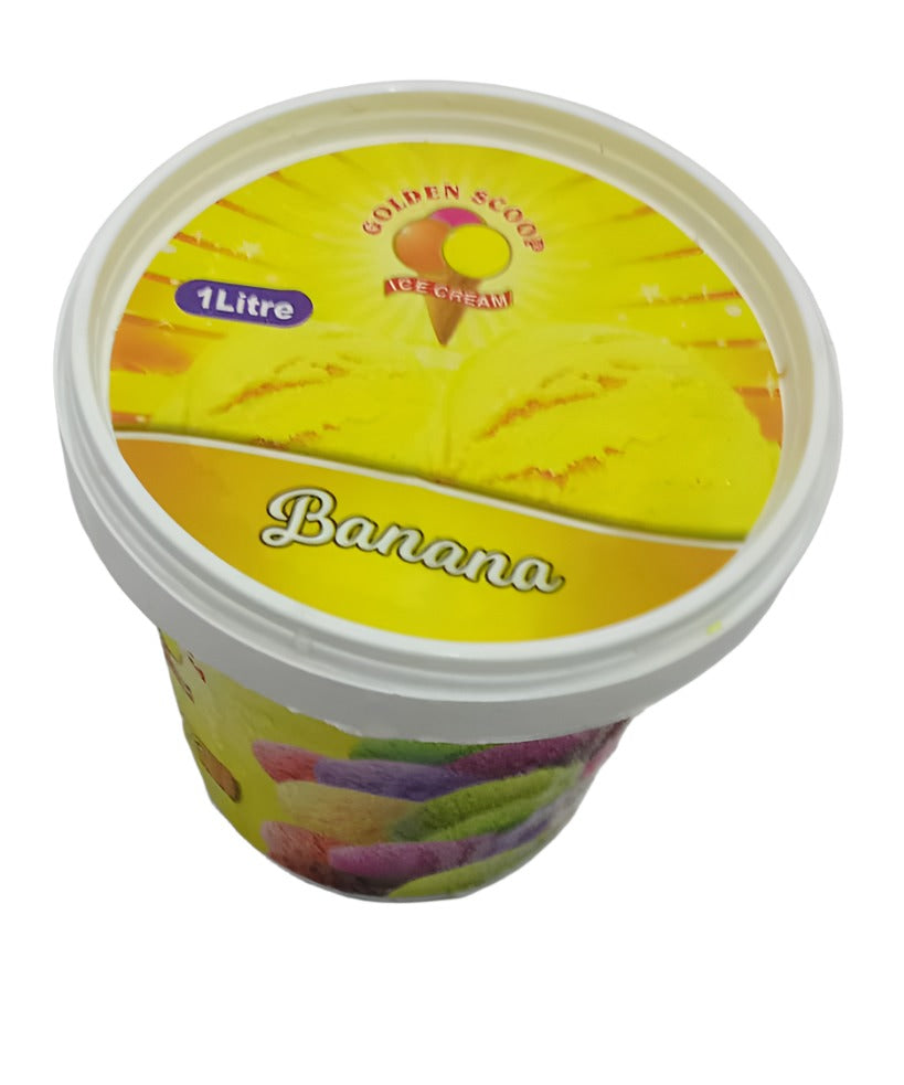 Golden Scoop Ice Cream, Banana 1Litre | PVT19a
