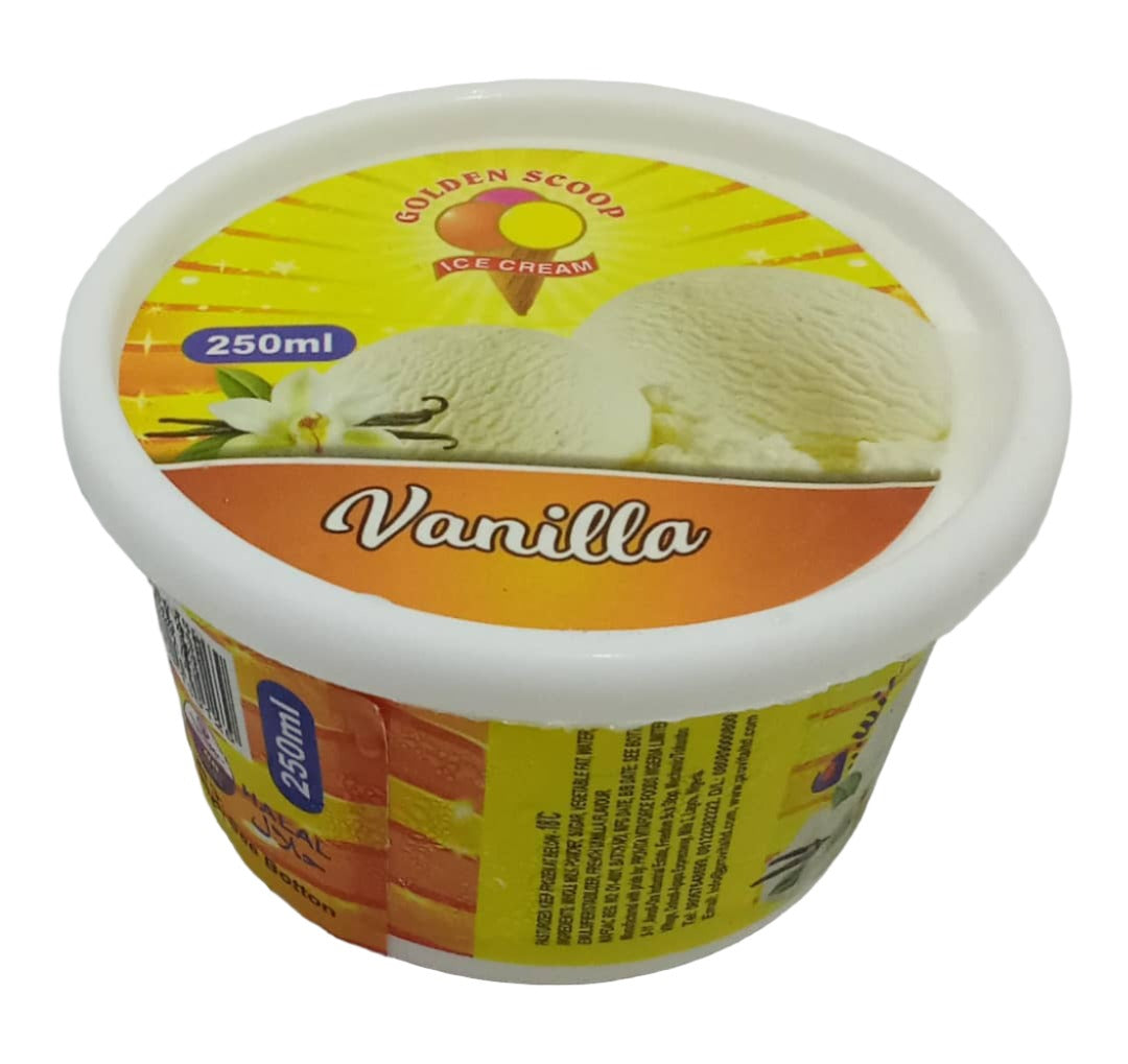 Golden Scoop Ice Cream, Vanila 250ml | PVT4a