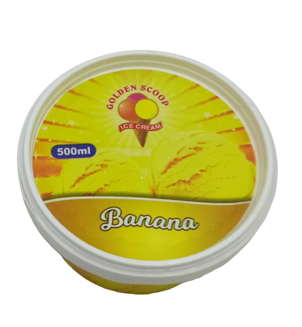 Golden Scoop Ice Cream, Banana 500ml | PVT12a