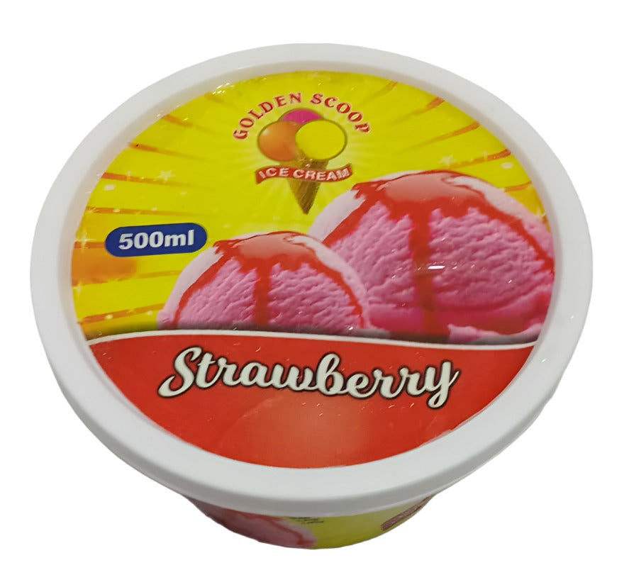Golden Scoop Ice Cream, Strawberry 500ml | PVT13a