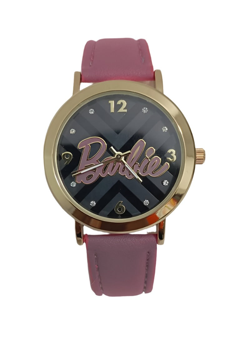 Barbie Pink Leather Wristwatch for Ladies | BLTN65