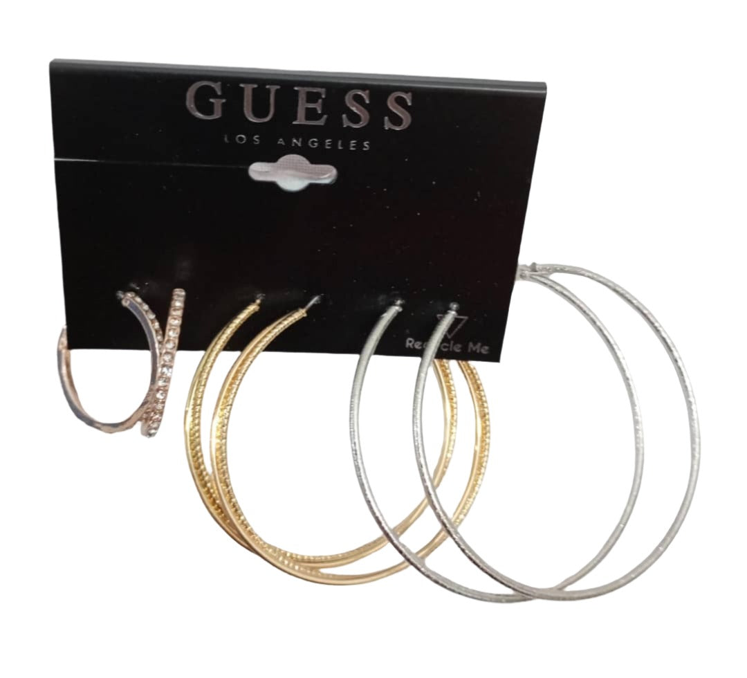 Guess Los Angeles Earing Set (Includes 3 Pairs of Earing) | BLTN19