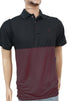 Black and Red Multicolor Polo Shirt for Men | RSSJ14