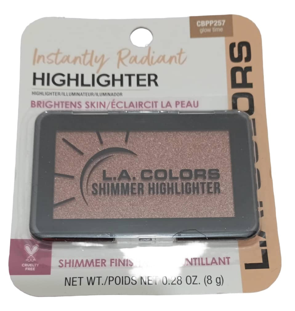 LA Colors Shimmer Highlighter, Shimmer Finish (Glow Time CBPP257) | DLTR63