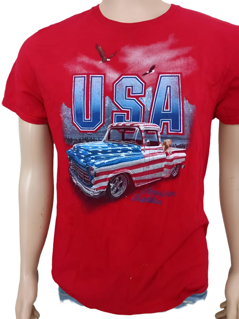 USA Polo Red T-Shirt (UniSex) | GWDL10