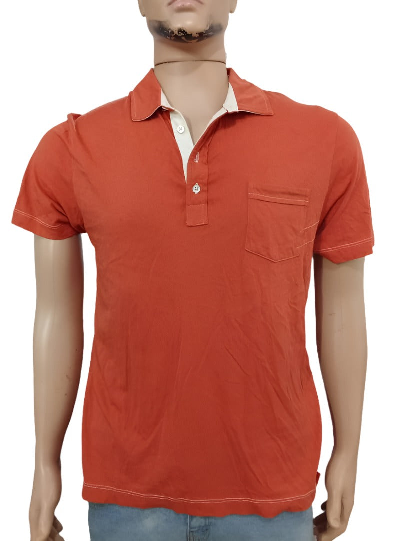 Front Pocket Red Polo Shirt for Men | GWDL22