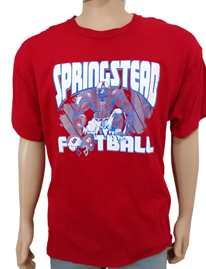 SpringStead Foodball Action Figure Red Polo T-Shirt for Men | GWDL30